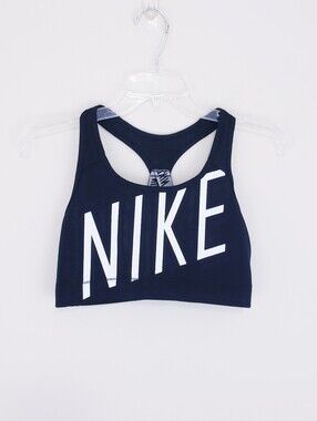 Nike Black Printed Sports Bra Top Non-Wired Racerback Running Bra Medium